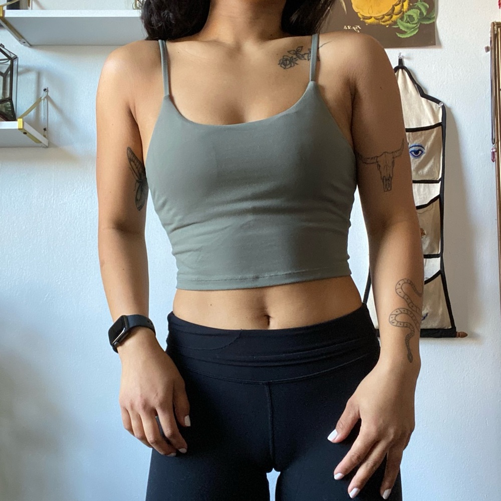 Bundle: Athletic Cropped Tank Top w/Built-In Bra